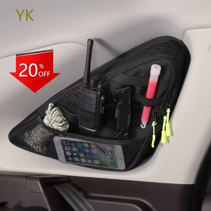 

For Haval Xiaolong A07 2023-2025 Oxford Cloth Black Car Trunk Side Window Storage Bag Cargo Tools Tidying Package Accessories