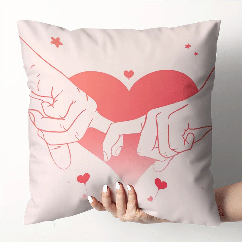 Star-patterned throw pillowcase, machine washable, suitable for sofas/beds/chairs (pillow insert not included).