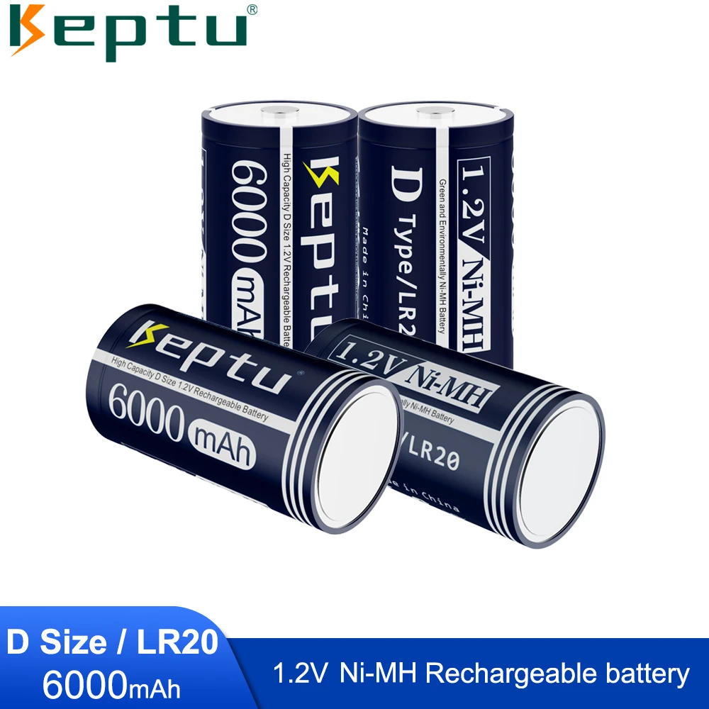 

1.2V D size rechargeable battery type D LR20 battery NI-MH rechargeable D battery 6000mAh R20 Rechargeable battery