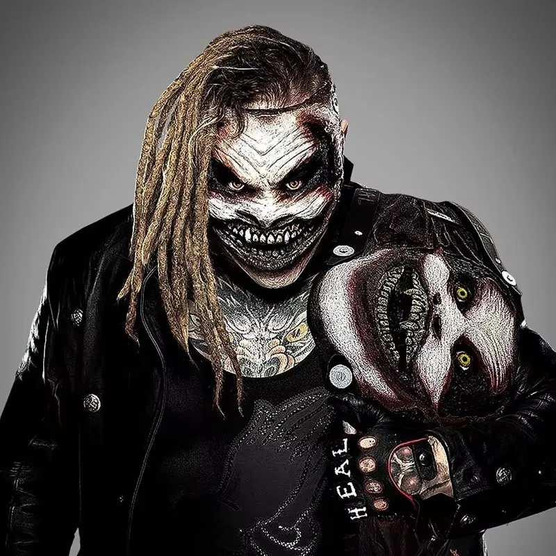 Bray Wyatt Mask Latex Wrestling Halloween Cosplay Scary Demon Costume Adjustable Elastic Fiend Party Carnival Props