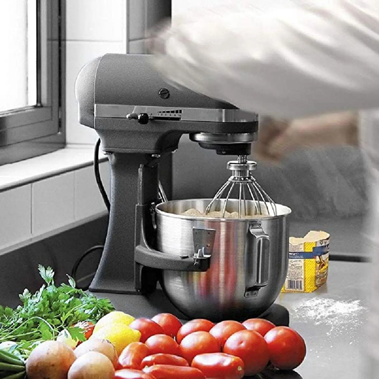Wire Whips Mixer Attachment Stainless Steel Kitchen Whisk Beater for Compatible Mixer KPM50 KSM5
