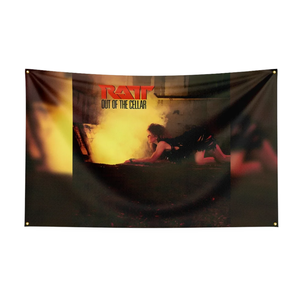 3x5 Ft Heavy Rock Band-R-RATTs Flag Polyester Digital Printing Banner for Bedroom Wall Art Out Door Tapestry Decoration