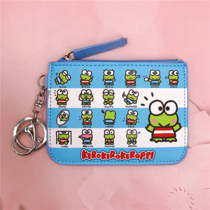 Sanrio Carteira Coin Purse, Saco de Cartão Chaveiro, Mini Bolsa, Titular do cartão de identificação, Caixa do cartão bancário, Chaveiro Pingente,