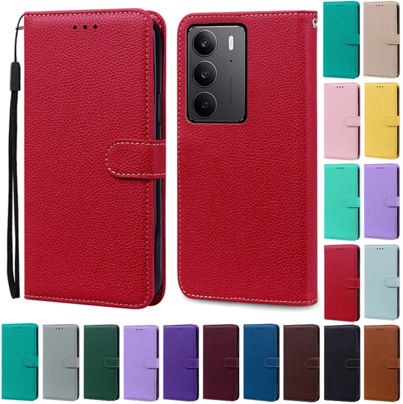 

Hot For Realme 14X 5G Case Shockproof Leather Cover Realme 14X 5G Flip Wallet Case For Realme 14X Case Coque Fundas Shell