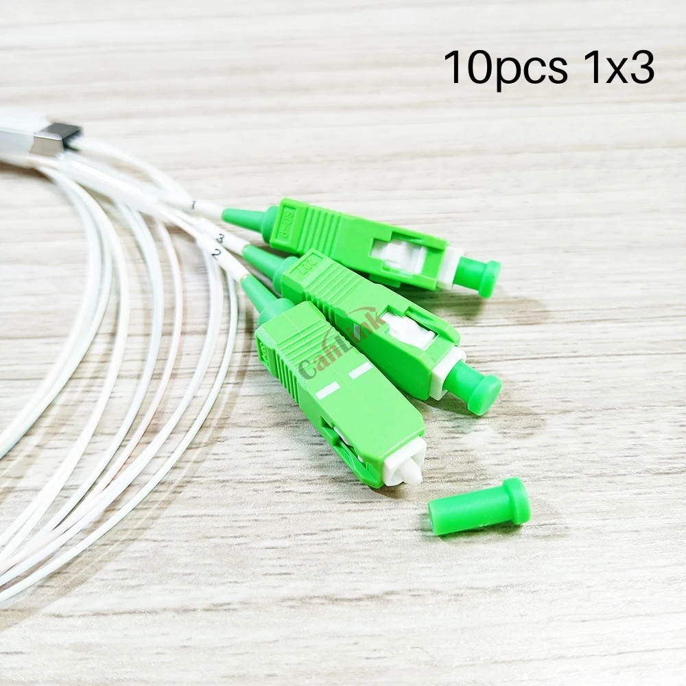 Imagem -06 - Divisor da Fibra Ótica 1x3 1x6 1x12 Plc sc Apc sm Único Modo 0.9 mm G657a1 Lszh 1m Ftth Grupo 10 20