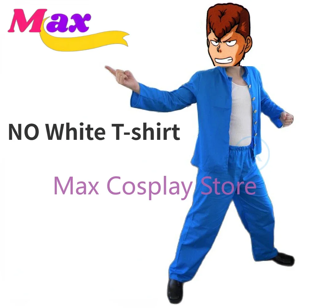 wby2 Anime Kuwabara Kazuma Uniform Cosplay Costume Blue Full Set Halloween Costume For Women Men BS