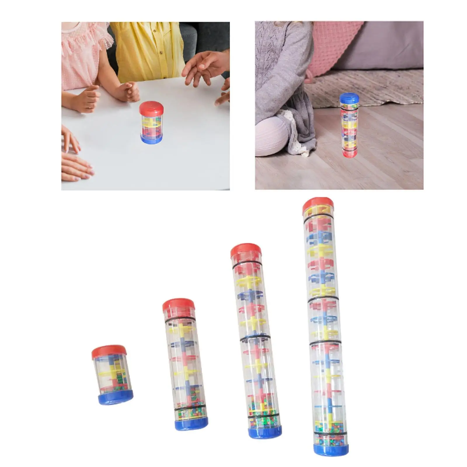 Rainmaker เครื่องดนตรี Baby Rain Stick สําหรับเด็กเด็กผู้หญิง 12 เดือน