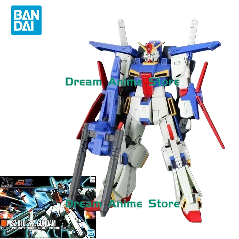 

Оригинальная сборная модель Bandai GUNDAM HGUC 1/144, аниме-фигурка MSZ-010 ZZ GUNDAM, коллекционные игрушки, подарки для детей