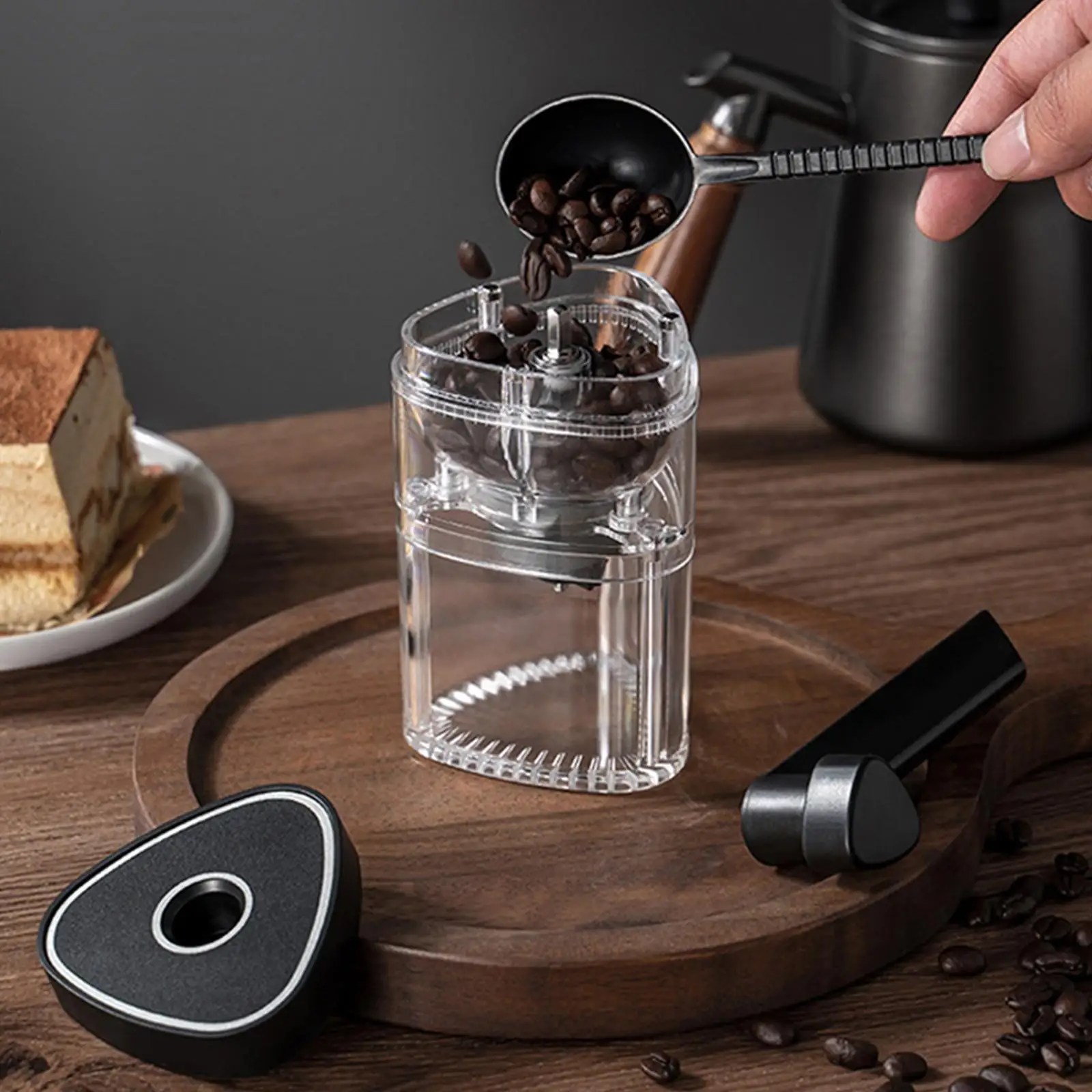 

Ручная кофемолка для кофейных зерен Ручная кофемолка с рукояткой для