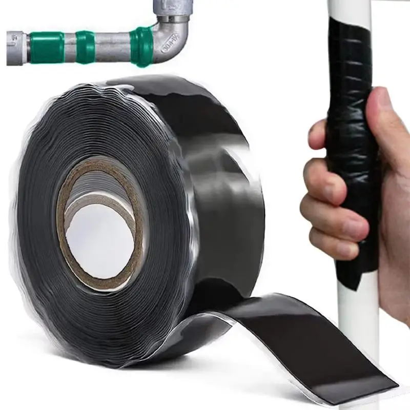 Versatile Self-Fusing Silicone Tape - Waterproof, High-Temperature Resistant For Leak Repair & Insulation, Easy Cut To Size