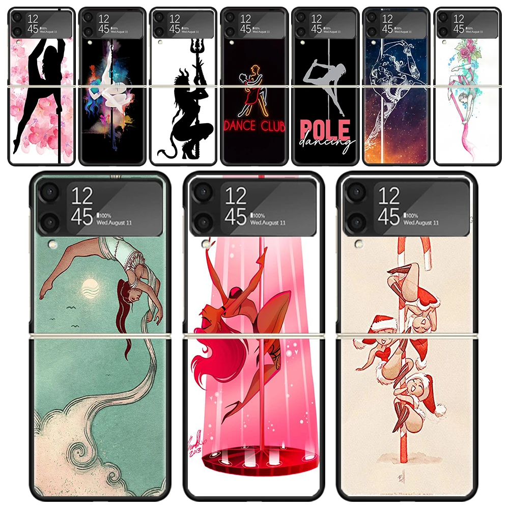 Pole Dancer Dancing Cases For Samsung Galaxy Z Flip 4 5 6 3 Z Flip6 Flip4 Flip5 Flip3 ZFlip6 ZFlip5 5G Hard Shockproof Fundas Ga