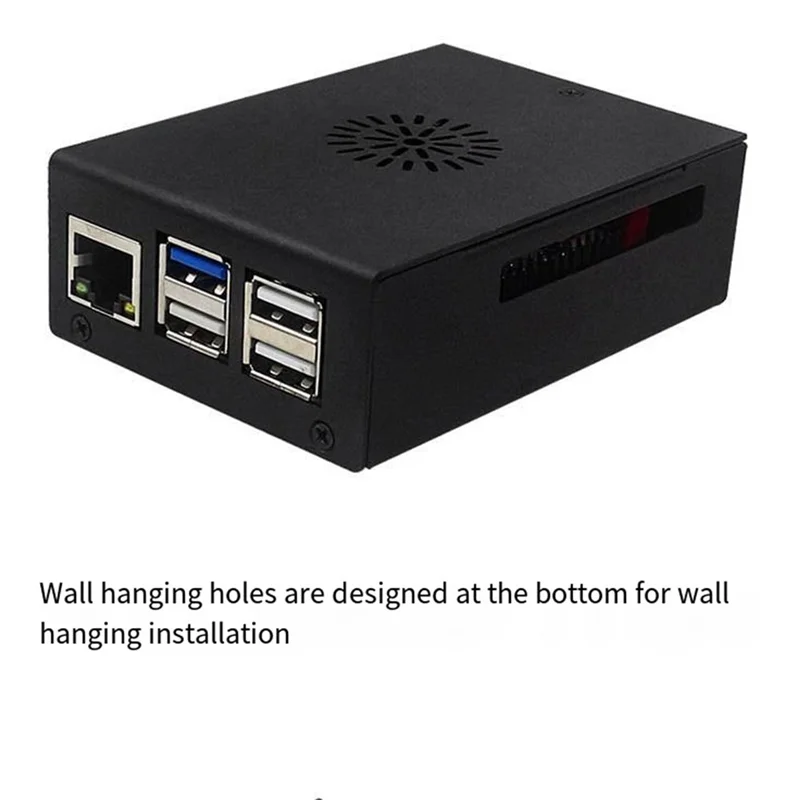 ABDE-For Orange Pi 5Max حافظة واقية للمروحة ذات غلاف معدني متينة ومتينة #6