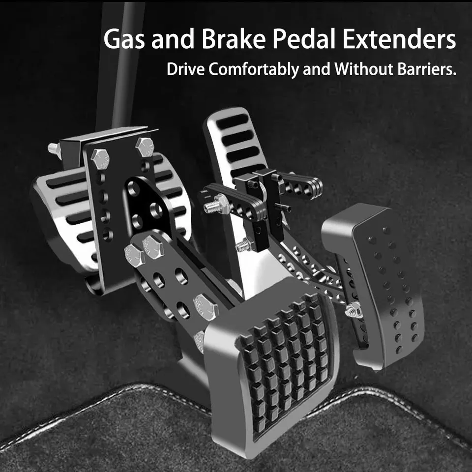 Universele Auto Gas Rempedaal Extender Kit, Gas en Rempedaal Extenders Anti Slip Accelerator Rempedaal Extensions Vervanging voor de Meeste Auto's