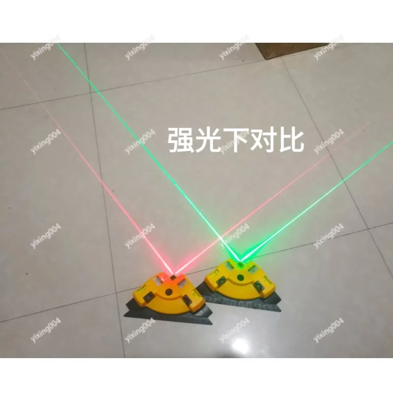 90 Degree Right Angle Laser Level Wall Floor Tile Liner Layout Marking Tool