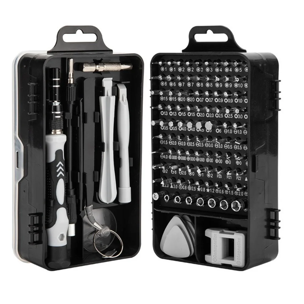 

Набор магнитных шестигранных отверток (115 шт.) для ремонта компьютеров, ноутбуков, телефонов и электронных устройств