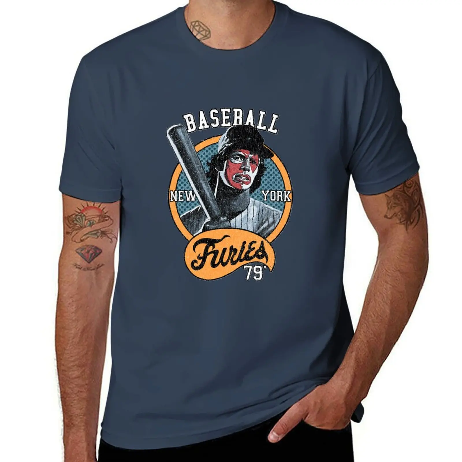 

Классическая футболка Baseball Furies The Warriors, мужская футболка, летняя мужская футболка, хлопковая футболка из 100% аниме, футболка