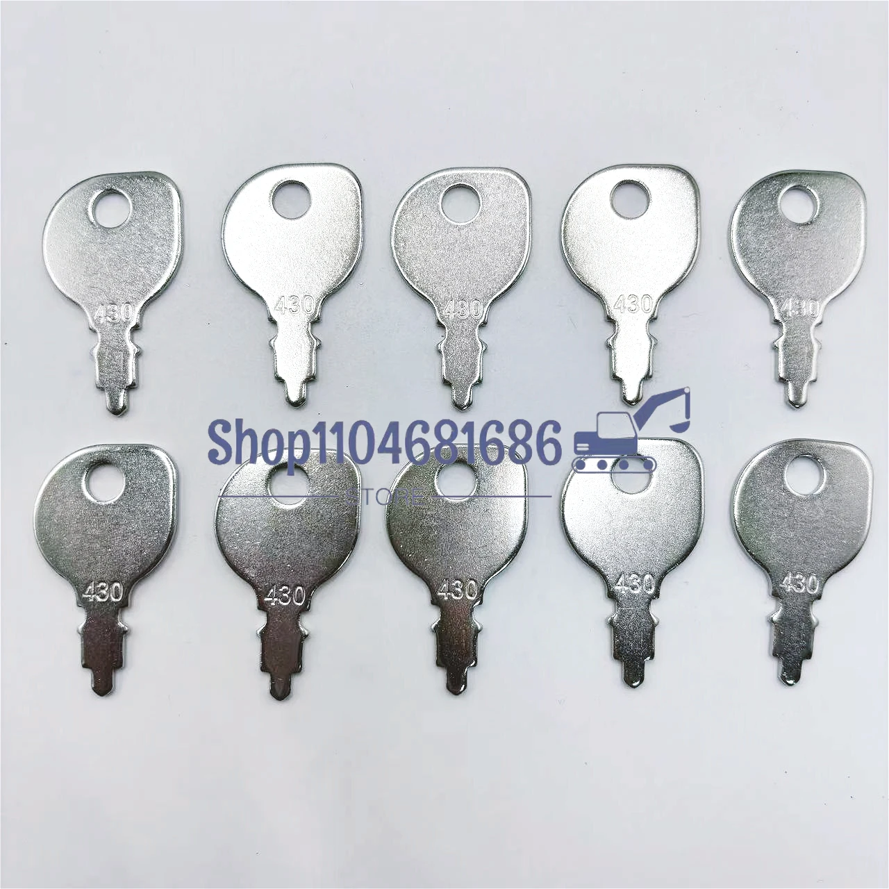 

10 Pcs 430 Key for John Deere Honda Indak Kubota Murray MTD Polaris Scag Sears