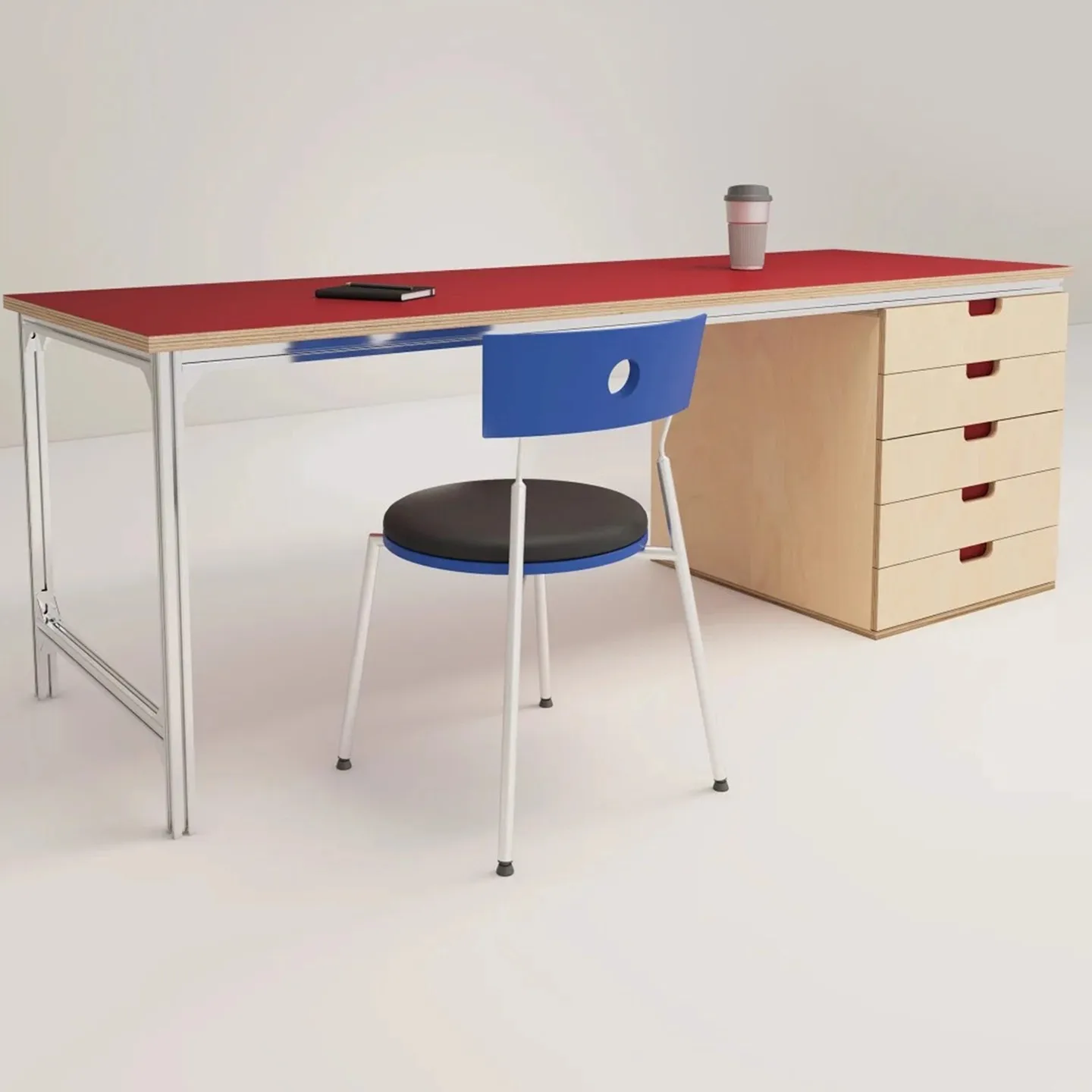 

Стол в средневековом стиле с выдвижными ящиками Стол с тарелкой Ocean Верстак из алюминиевого профиля Компьютерный стол Коммерческий простой стол для персонала