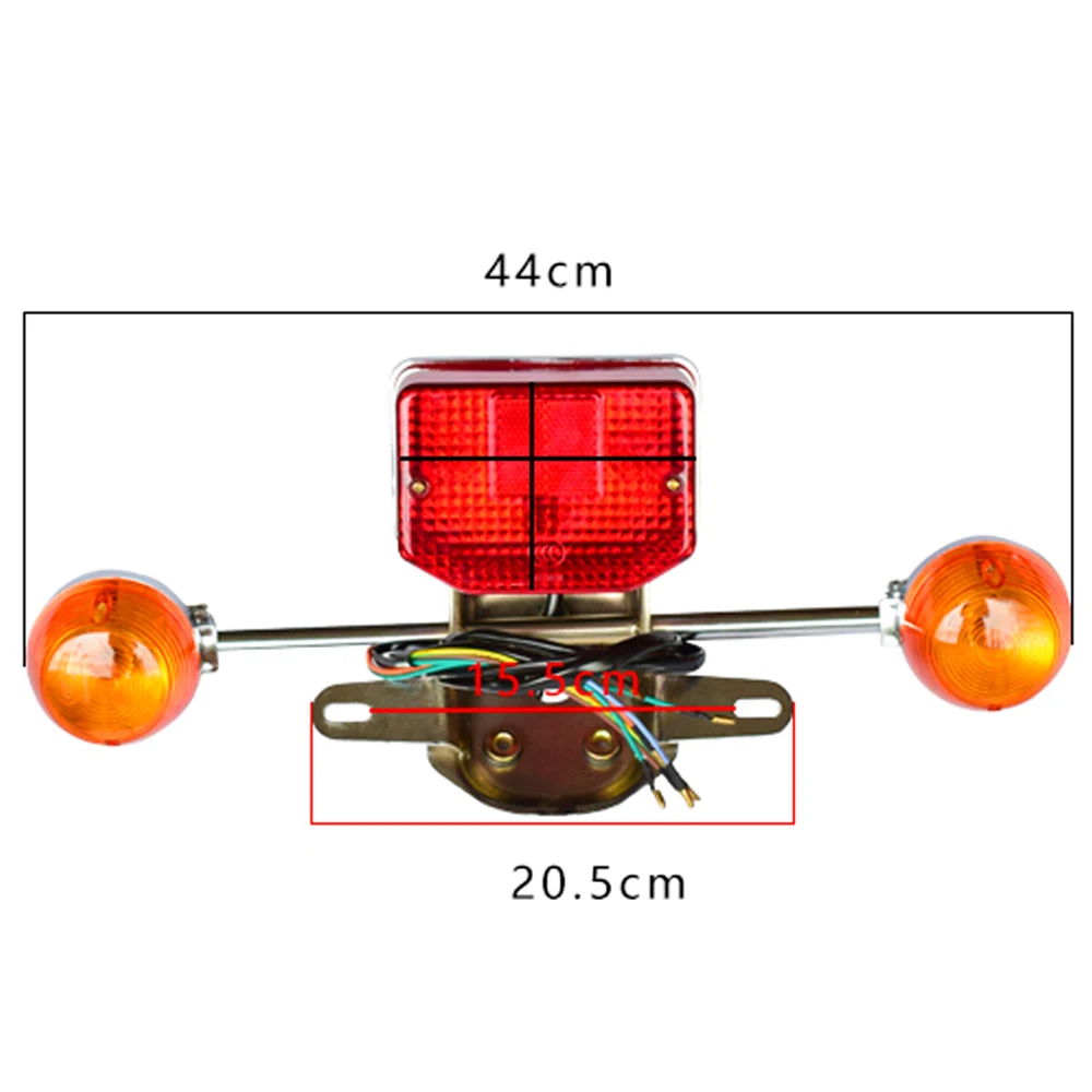 Motorcycle Tail Lamp for CM125 Exeited125 SDH125 QJ125 Rear Brake Stop Light for Honda Sundiro Dayun Lifan Qjmotor Signal Lights