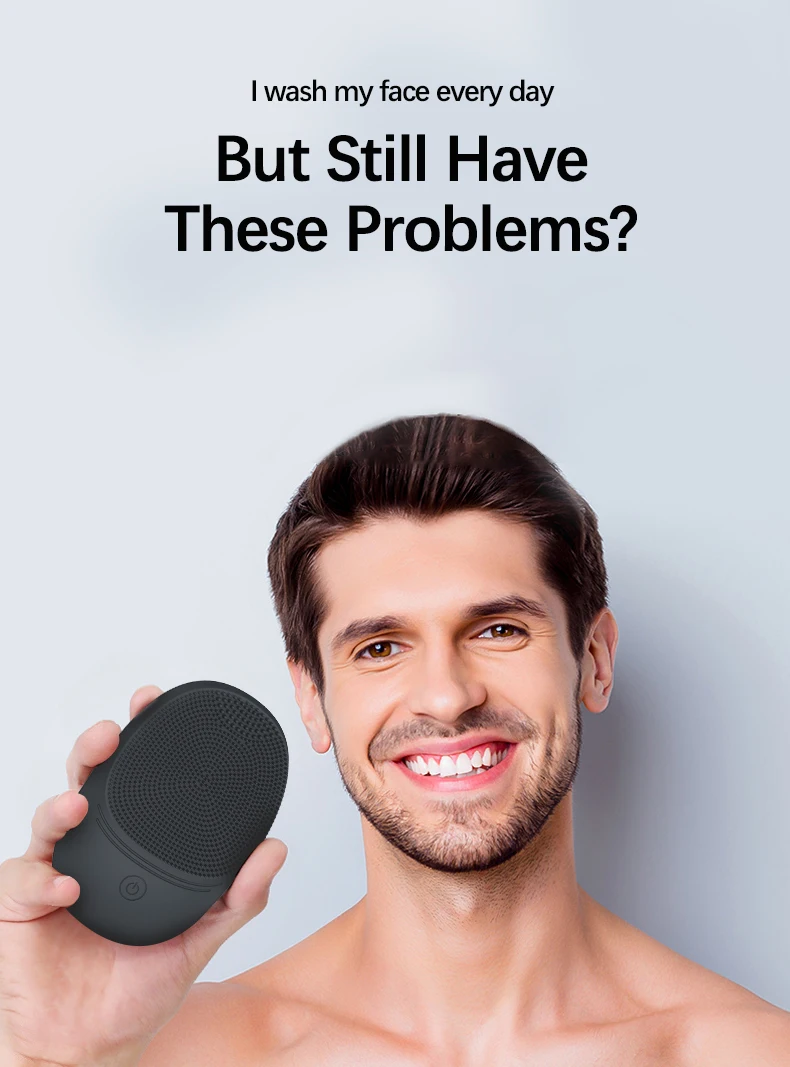 Elektrische zachte siliconen tandenreiniger, reinigingsborstel, sonische trillingen lossen reinigingsborstel, diepe reiniging.