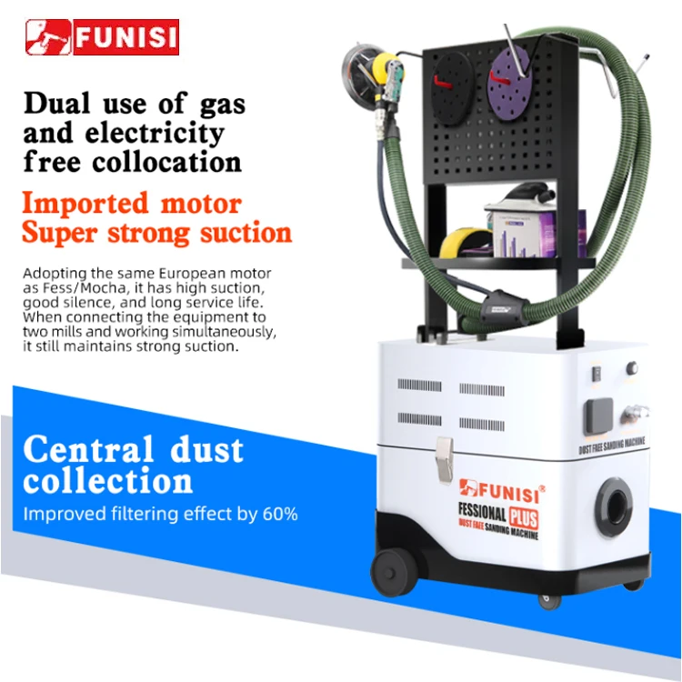 FUNISI Car Vehicle Grinding Vacuum Cleaner Dust Extraction Dry Sanding Machine Sander F3-P1