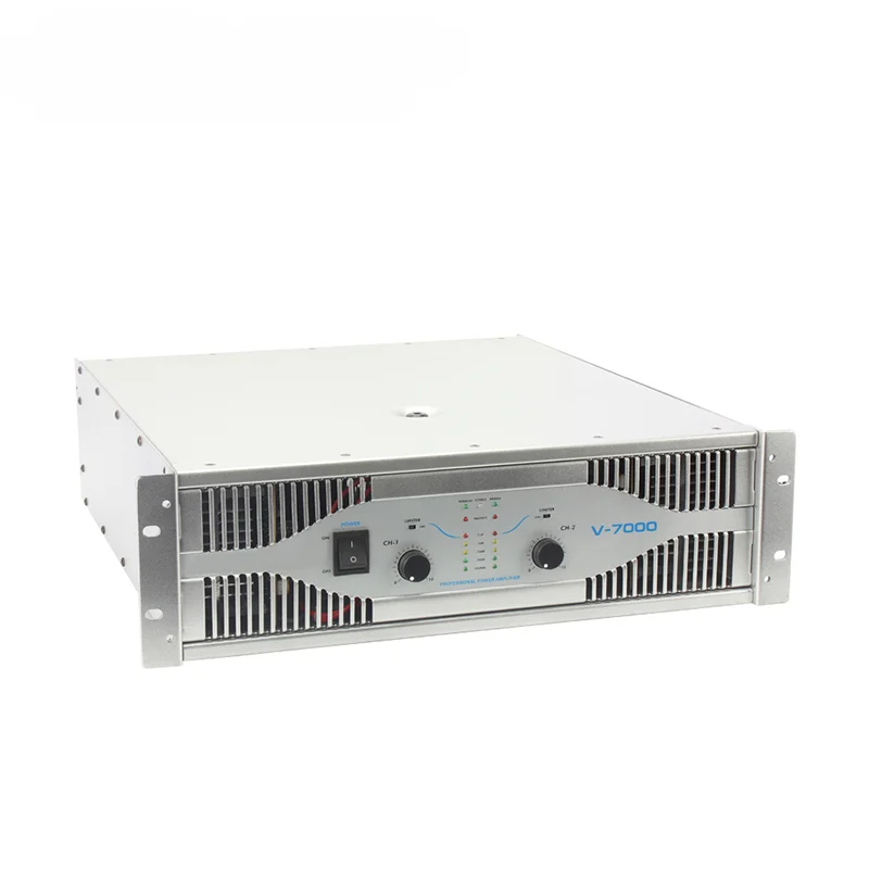 

V-7000 Hot selling professional amp 1000W Audio 3U PA karaoke speaker music player power amplifier