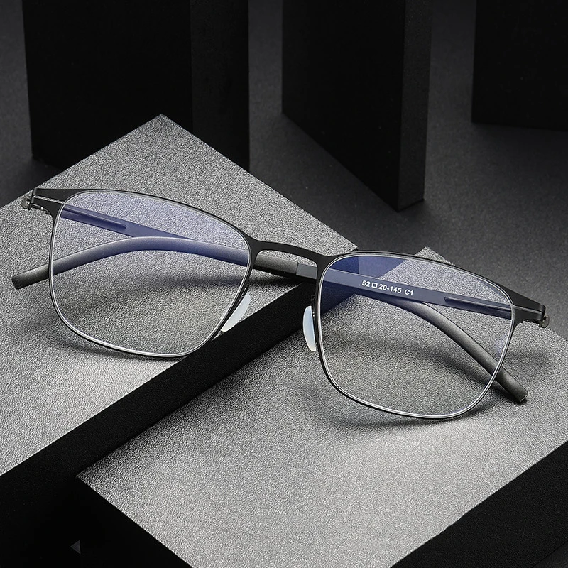 ألمانيا العلامة التجارية الرجال مربع النظارات الطبية الإطار Veit الأعمال التيتانيوم خفيفة قصر النظر البصرية عدسة النظارات التقدمية #5