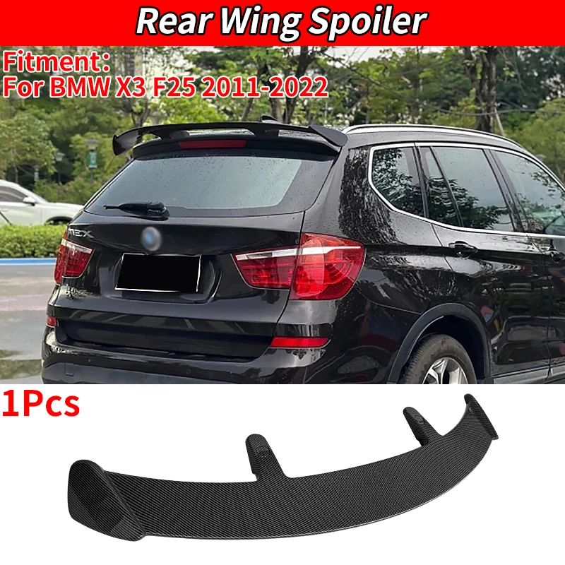 

For BMW X3 F25 2011-2022 Auto Styling Rear Roof Trunk Lid Car Spoiler Wings Exterior Tuning Decoration Accessories Gloss Black