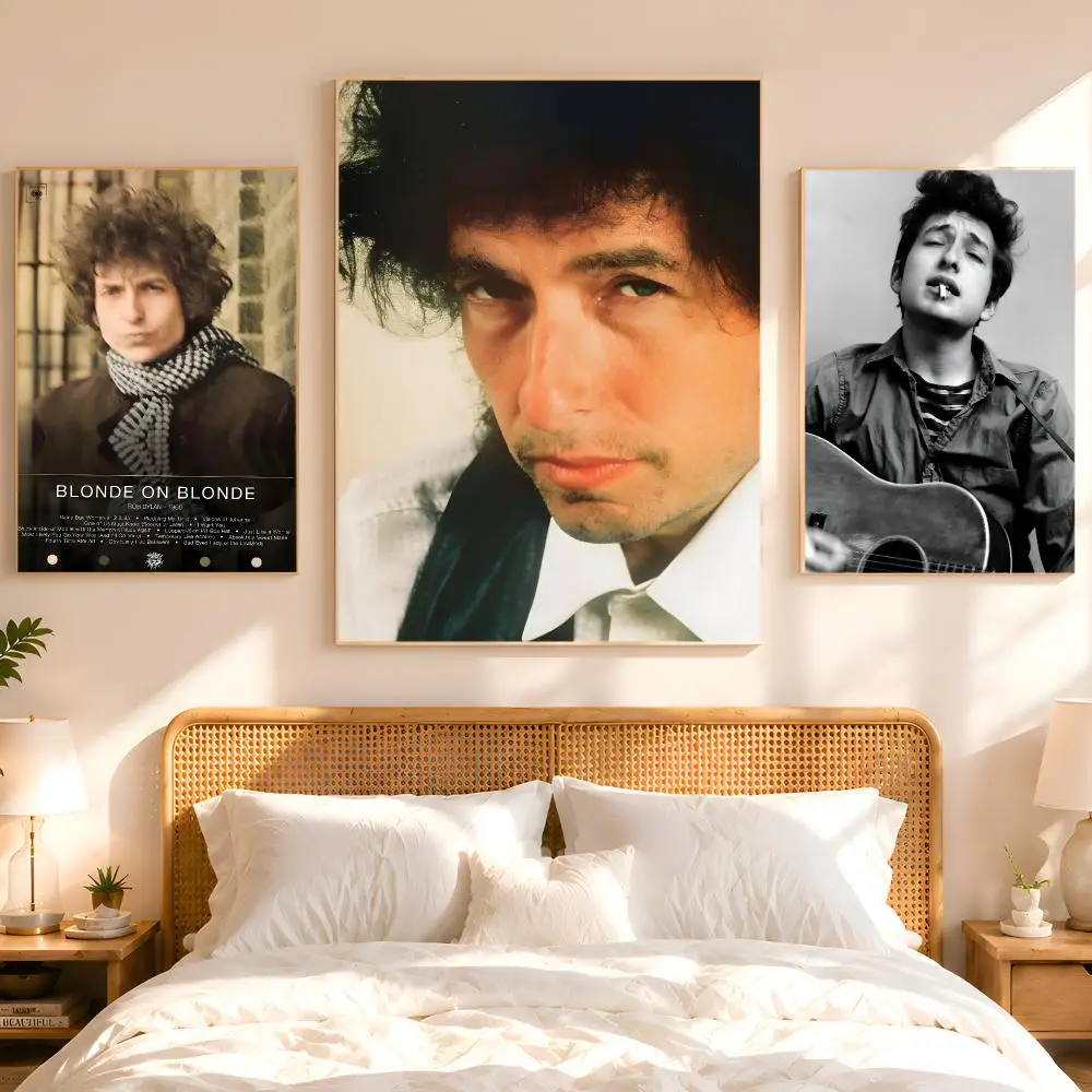 BB-ob Dylan Music Poster 1PC HD Matte Peel And Stick Wall Decor For Bedroom Living Room Dorm Office