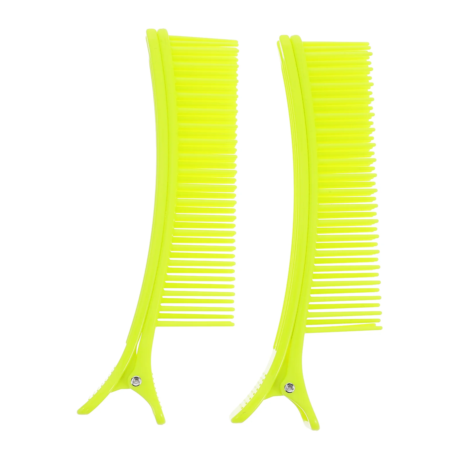 

2 Pcs Hair Clips with Comb Women Crimper Tool Barrettes for Green Sectioning Man Razors