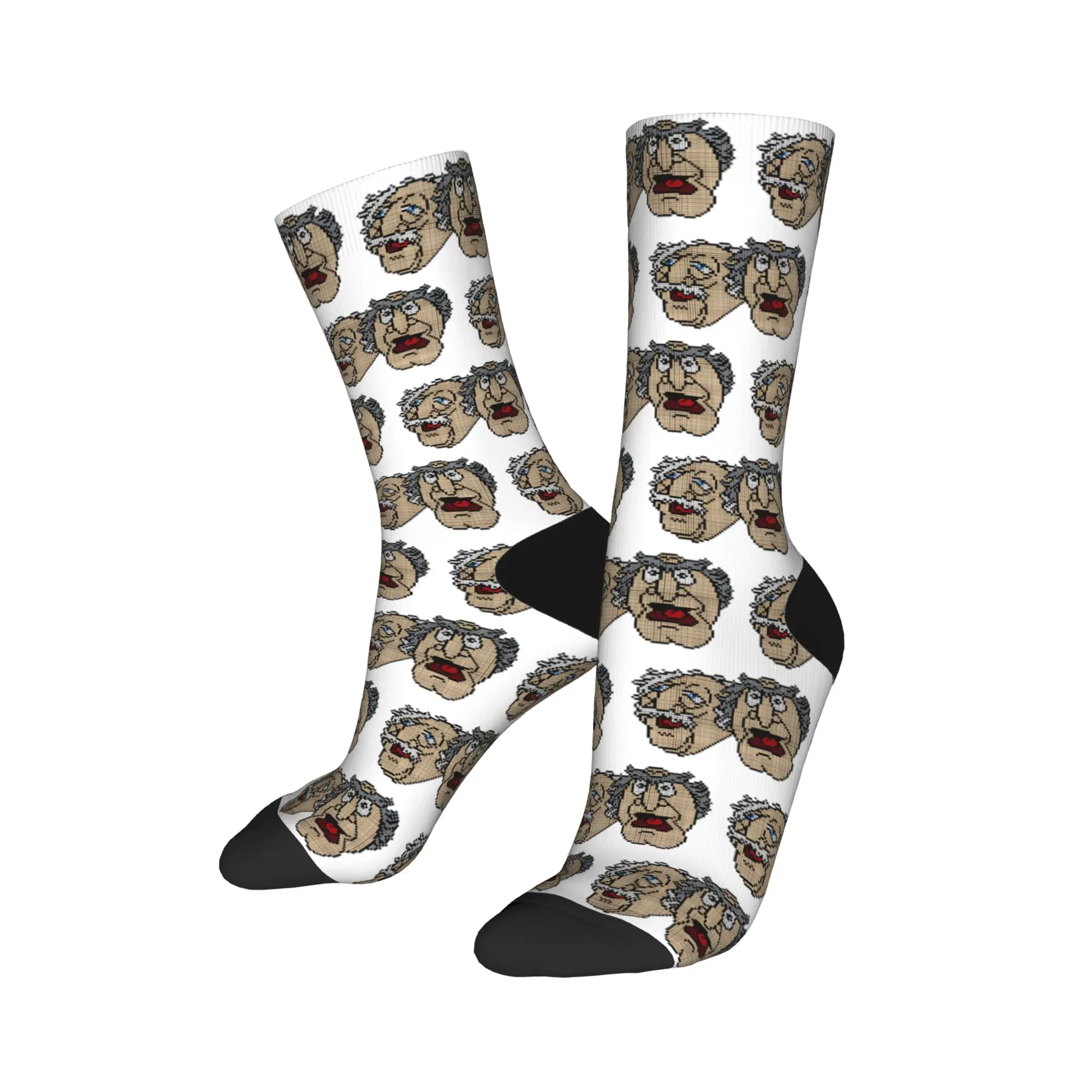 Statler and Waldorf Socks  Non Skid Stockings Men's Soft Outdoor Socks Autumn Casual Graphic Socks