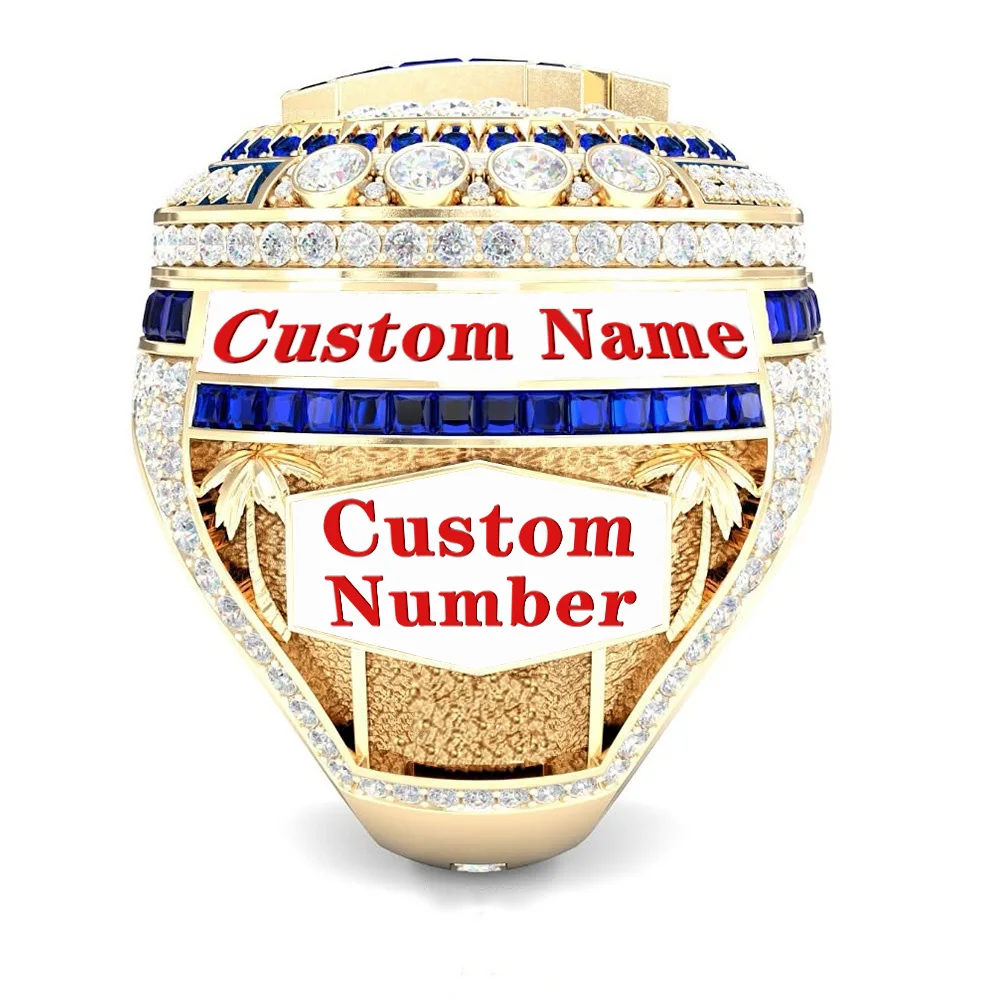 

Personalized customized baseball championship ring with customizable name and number 2025 baseball championship ring fan collect