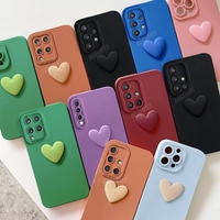 A 51 71 50 12 3d Love Heart Silicone Case For Samsung Galaxy A51 A71 A31 A50 A12 A22 A21s M32 A20 A30 A50s Shockproof Soft Cover