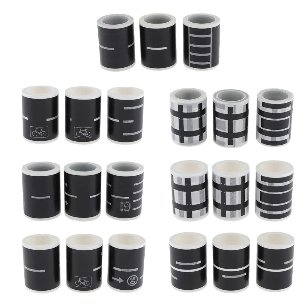 3 шт. клейкая игрушечная машина, дорожная наклейка, съемная малярная лента, детский автомобиль, игра