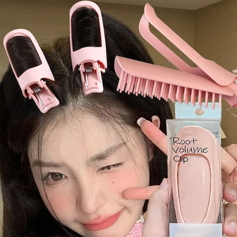 Fluffy Hairpin Curling Bangs Clips 1/2pcs Hair Roots Volumizing Hair Clips Women Curling Fixed Shape Clips Volume Hair Roller