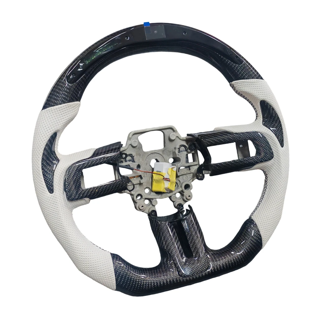 LED Sports Steering Wheel for Ford Mustang 2018 OEM Fit Customized