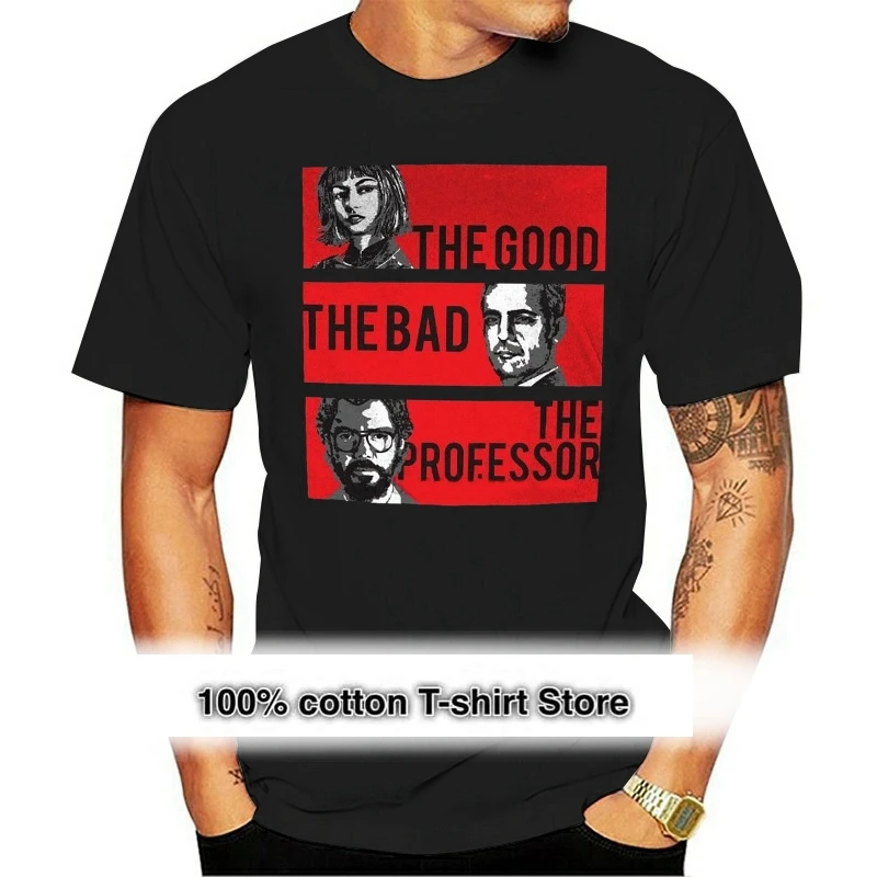 CUC T-Shirt The House of Paper-Good Bad Professor the Casa de Papel Netflix