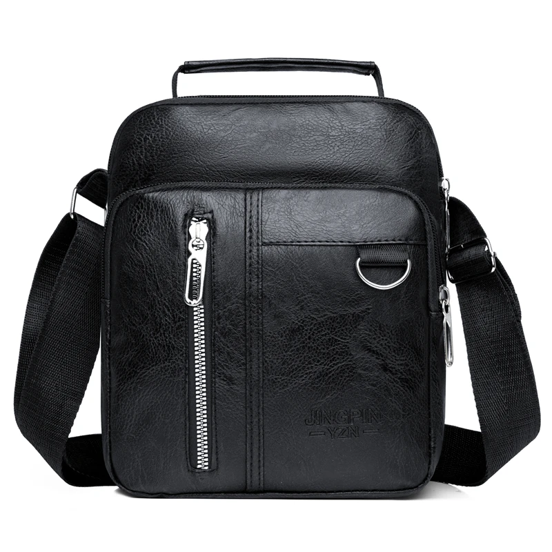 

1pc PU Leather Men's Crossbody Bag Retro Business Shoulder Bag Perfect for Work Travel and Daily Use