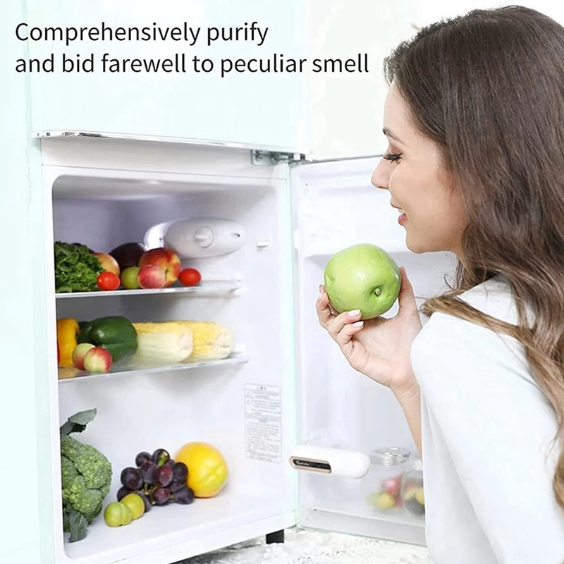 Purificador de aire con generador de ozono Y21A O3, desodorante para refrigerador, extensor de vida útil para alimentos, elimina el olor a humo de la inodoro de mascotas para olores