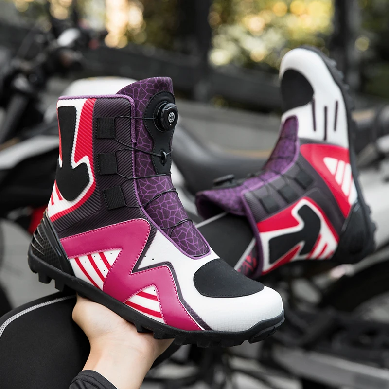 

Motorcycle protective boots men's fashion four season high top off-road anti slip wear-resistant comfortable casual riding boots
