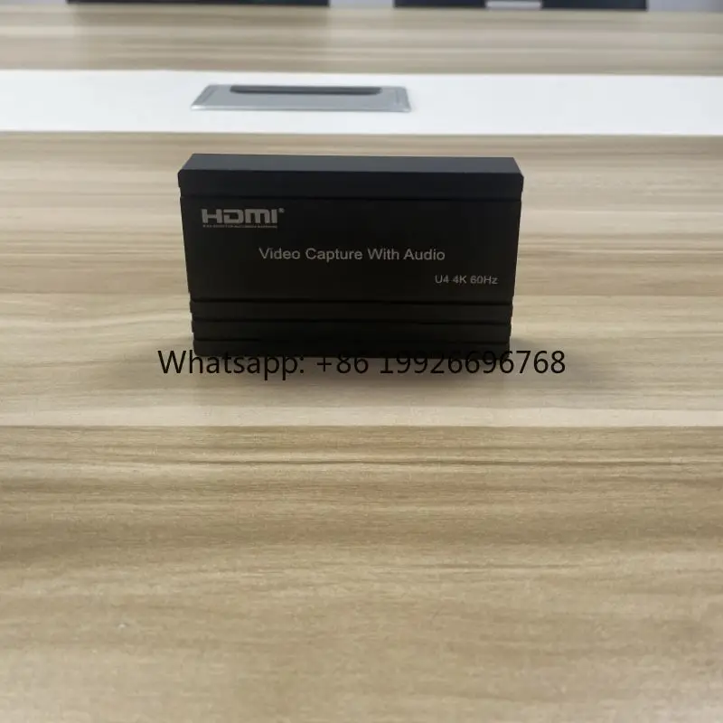 Audio Video Capturer Device Box 4K HDMI Video Capture Card for Game Live Meeting