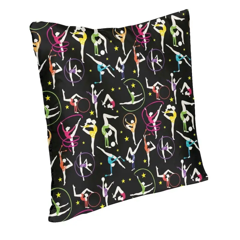 Dance Rhythmic Gymnastics Cushion Cover Double-sided 3D Printing Floor Pillow Case for Sofa Custom Pillowcase Home Decoration