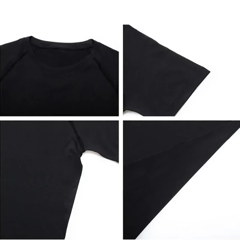 T-shirt sportiva aderente uomo in poliestere