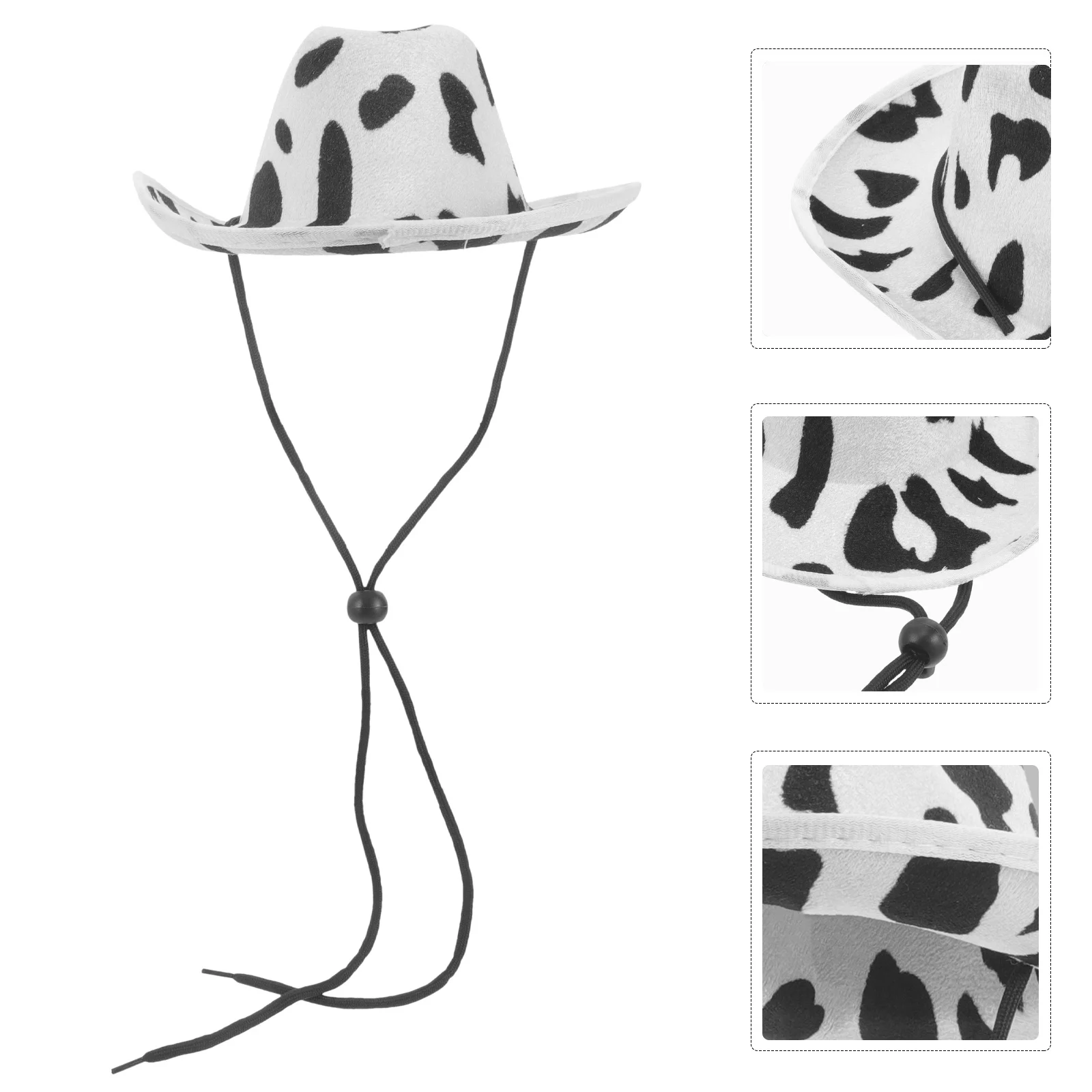 

Pet Hat Adjustable Cow-Printing Summer Hat Dog Cat Costume Festival Puppy Party Prop Puppy Accessory Cat Supplies