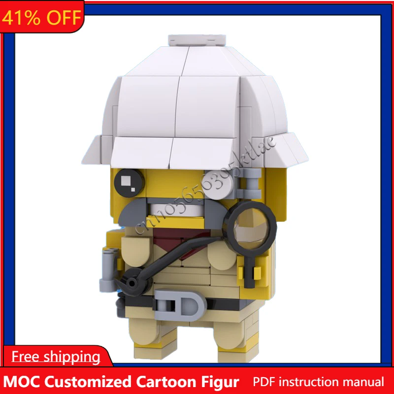 164 PCS MOC Customize Famous Explorer  Brickheaded Models Sets DIY Creative Bricks Assembly Toy Children Gift Collection Display