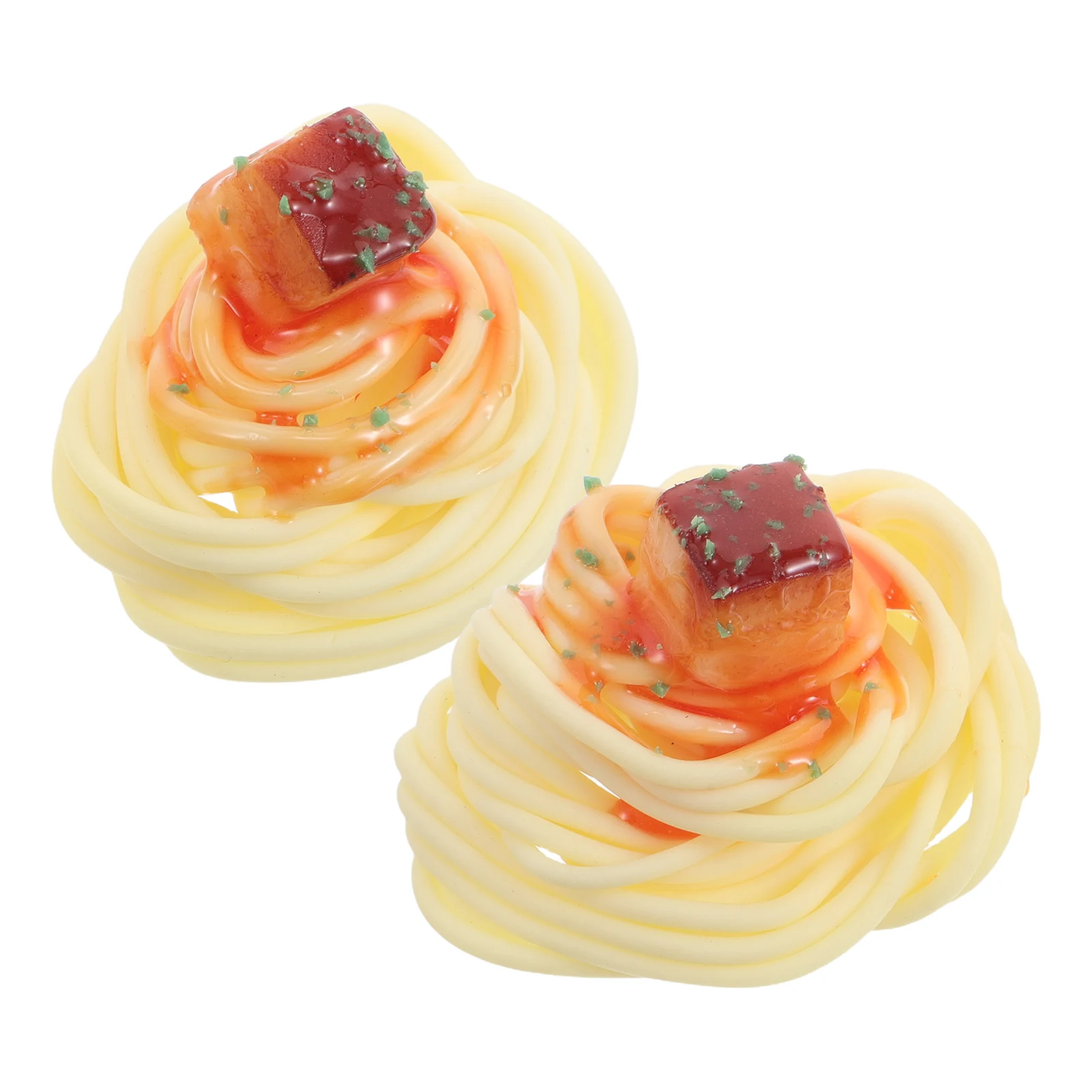 

Simulated Noodle Toys Fake Food for Decor Window Pvc Desktop Spaghetti Ornaments