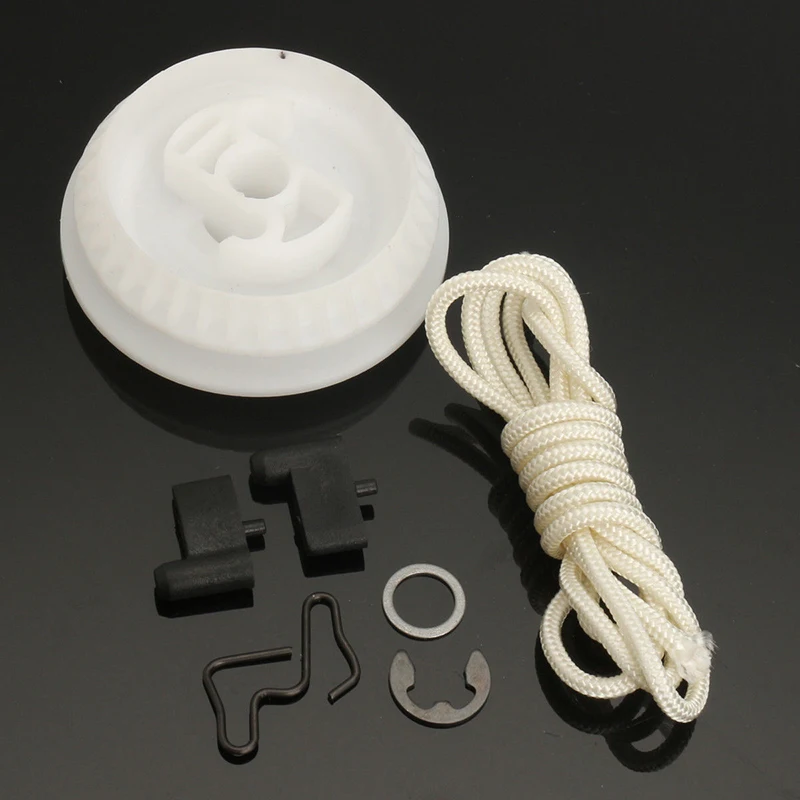 1 Set Recoil Starter Rope Pulley & Pawl Fits For 021 023 025 MS 210 MS 230 MS 250 Garden Power Equipment Spare Parts