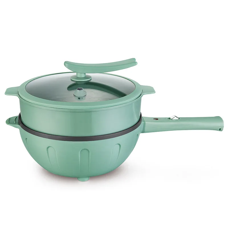 A new model of household cooking pot multi-functional electric hot pot plug-in non stick electric frying pan for outdoor