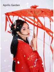 Opera Chinese Dance Performance Lace Umbrella Classical Hanfu Oil Paper Umbrella Fairy Ancient Parasol Paraguas Inverso Cosplay