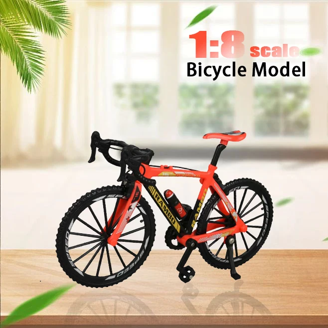 Maßstab 1:8 Druckguss Mini Rennrad Fahrrad Modell Spielzeug Kunststoff Finger BMX Spielzeug Desktop Dekoration Handwerk für Radfahren Liebhaber ﻿ ﻿